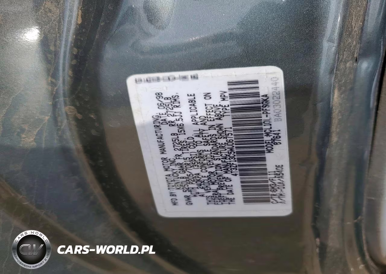 1998 Toyota Sienna Le VIN:4T3ZF13C5WU067571 - 12