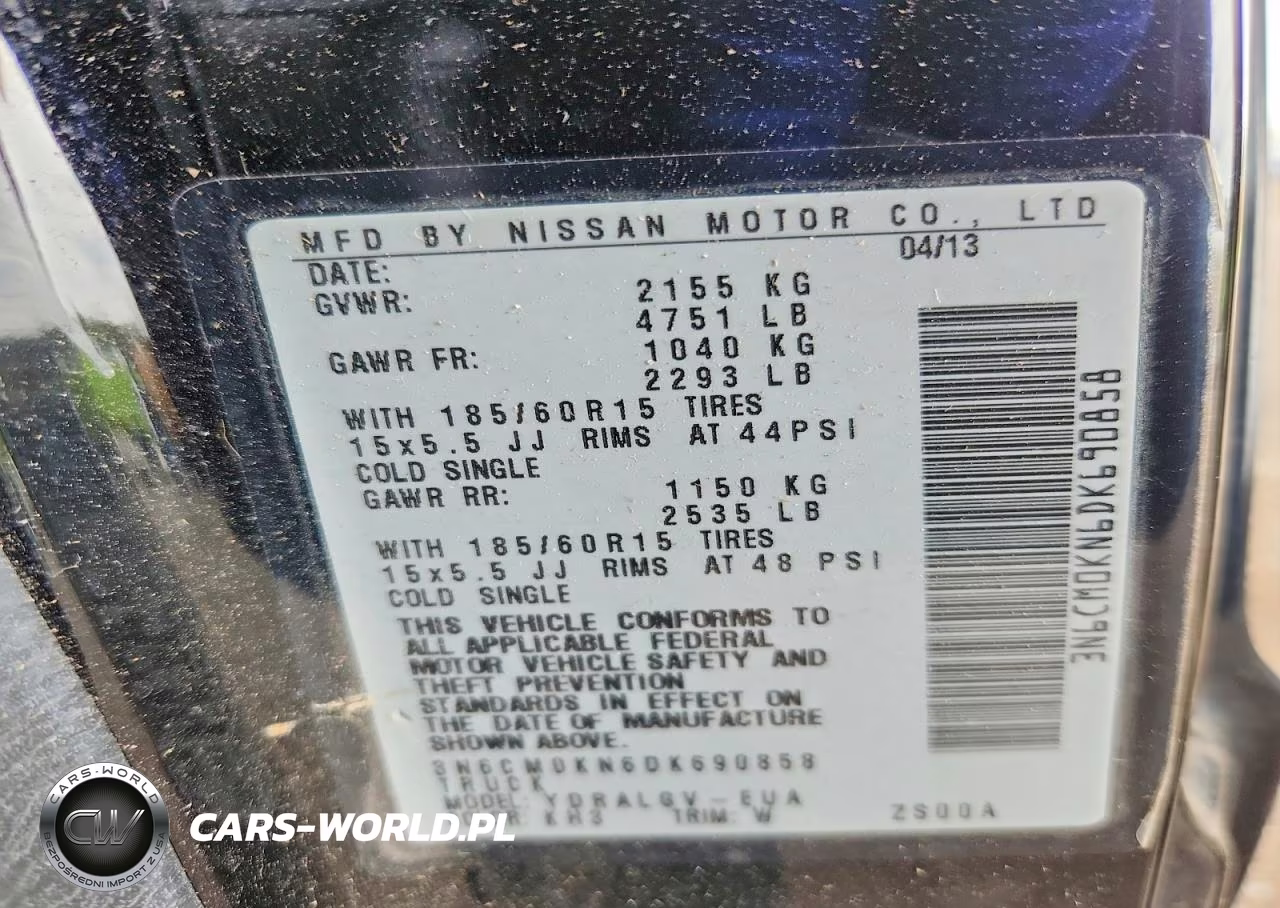 2013 Nissan Nv200 Delivery Van VIN:3N6CM0KN6DK690858 - 13