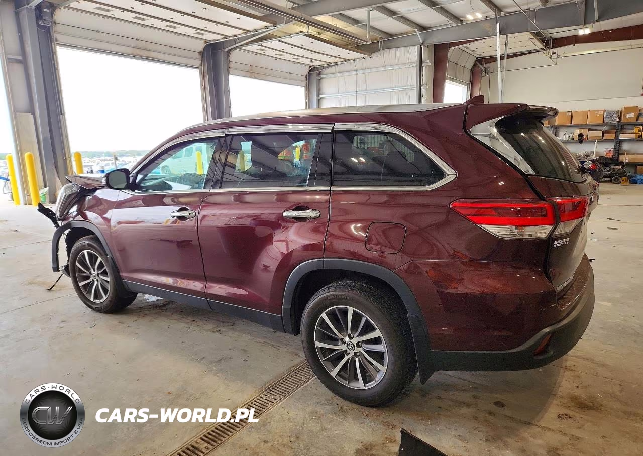 2019 Toyota Highlander Se VIN:5TDJZRFHXKS927115 - 2