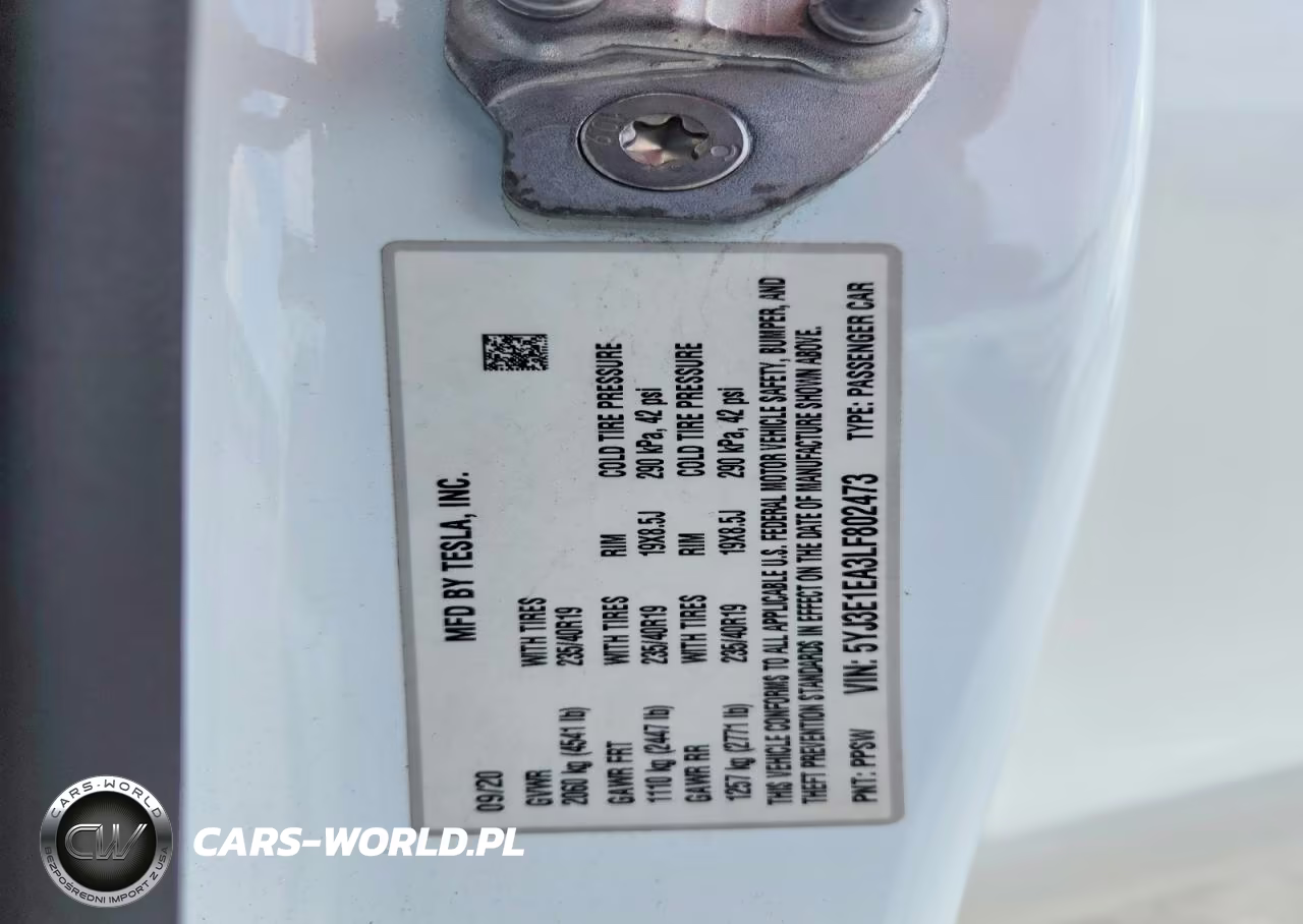 2020 Tesla Model 3 VIN:5YJ3E1EA3LF802473 - 13