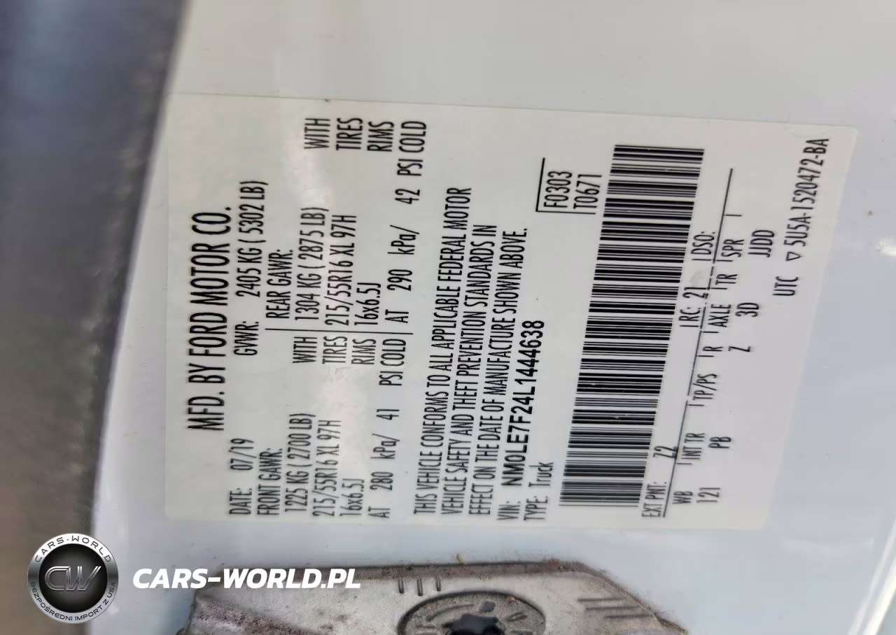 2020 Ford Transit Connect Xlt VIN:NM0LE7F24L1444638 - 14