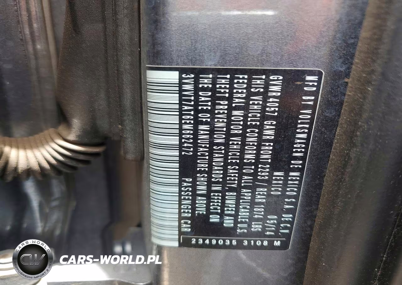 2014 Volkswagen Beetle Turbo VIN:3VWVT7AT6EM662472 - 12