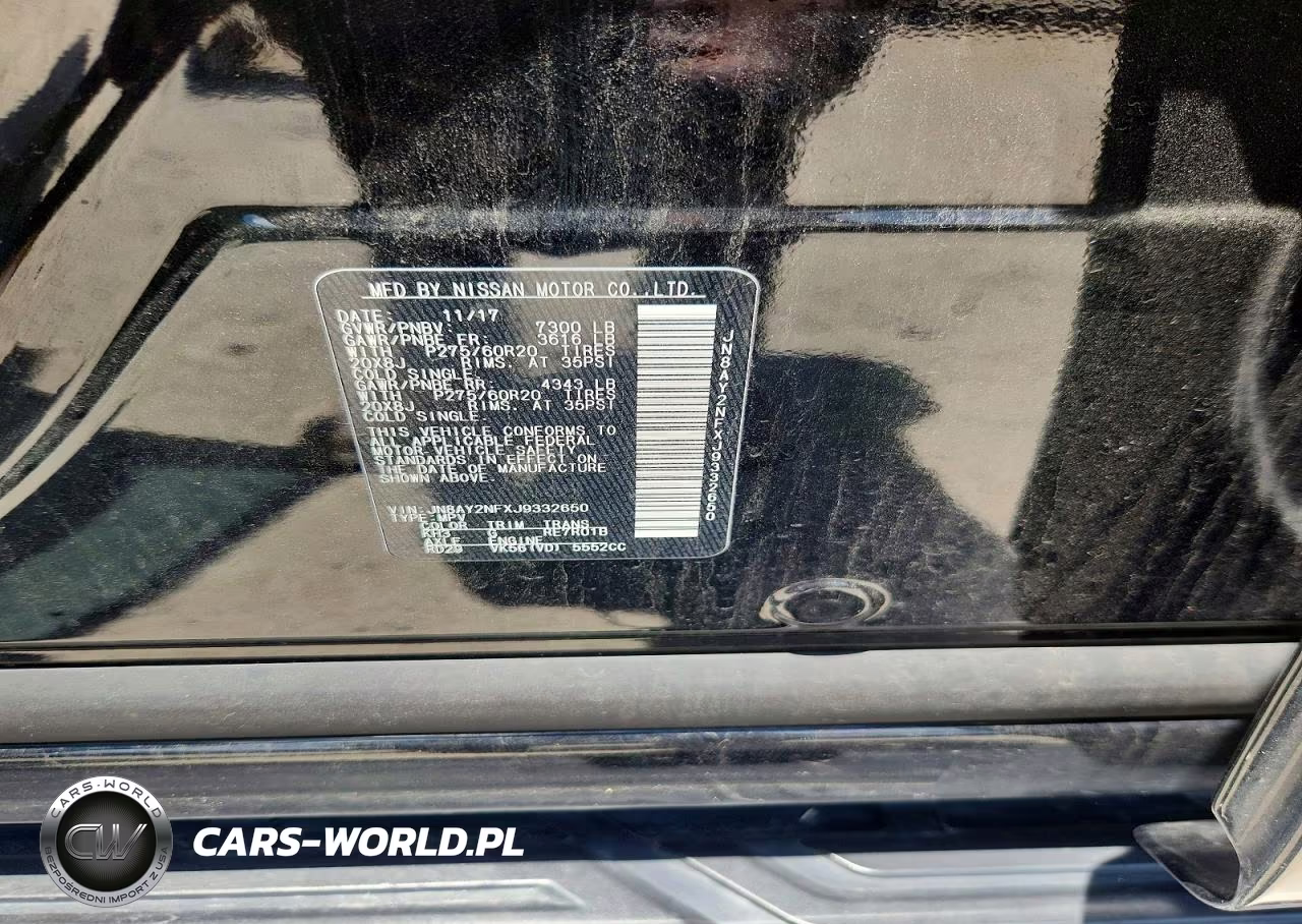 2018 Nissan Armada Platinum VIN:JN8AY2NFXJ9332650 - 14