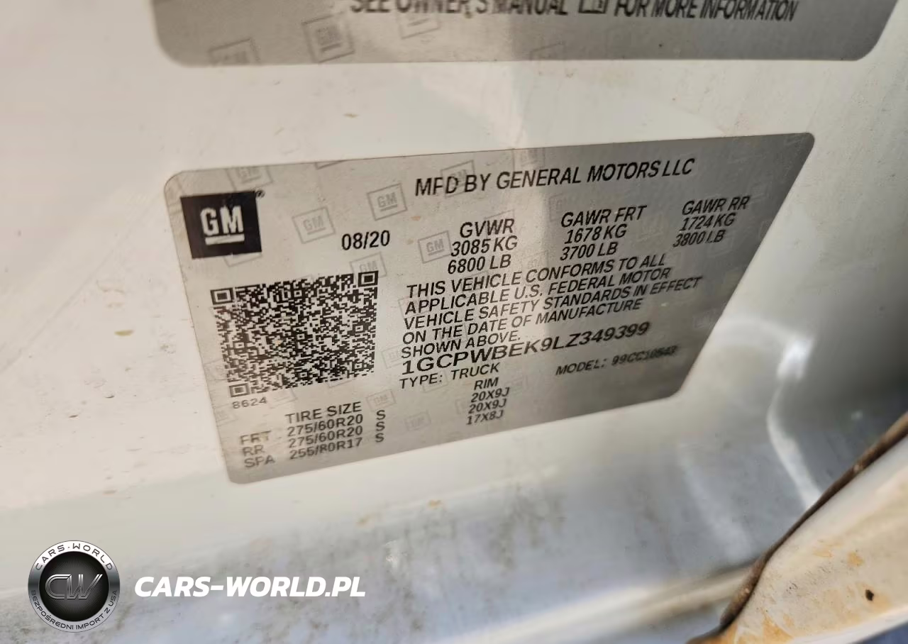 2020 Chevrolet Silverado C1500 Custom VIN:1GCPWBEK9LZ349399 - 12