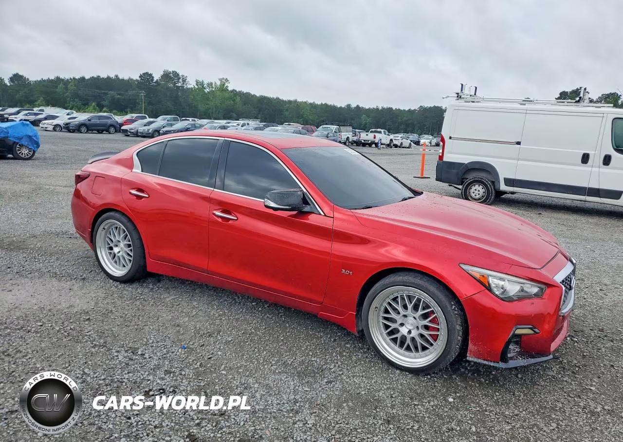 2019 Infiniti Q50 Red Sport 400 VIN:JN1FV7AP0KM760914 - 4