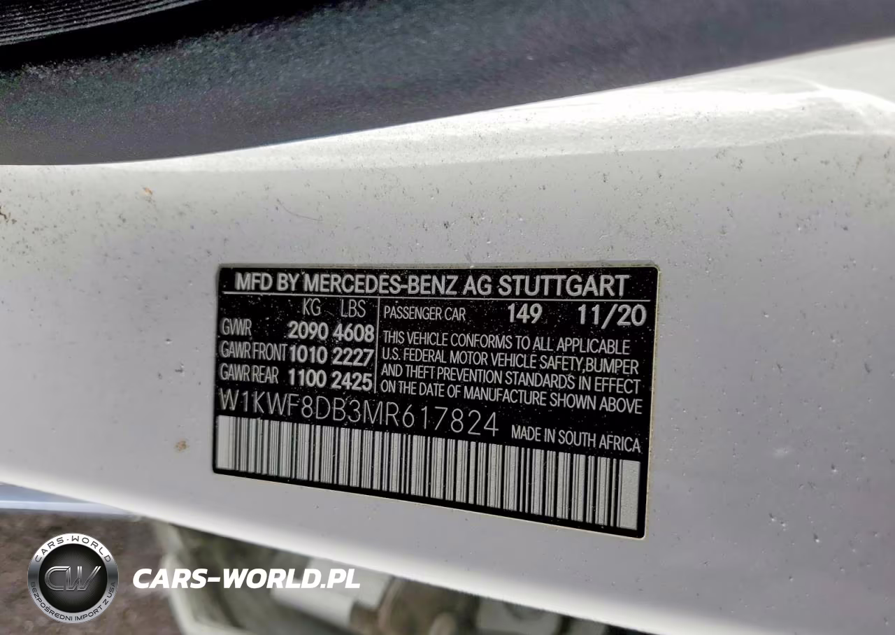 2021 Mercedes-Benz C 300 VIN:W1KWF8DB3MR617824 - 12