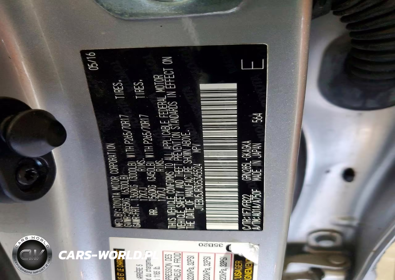 2016 Toyota 4Runner Sr5 VIN:JTEBU5JR3G5345524 - 14