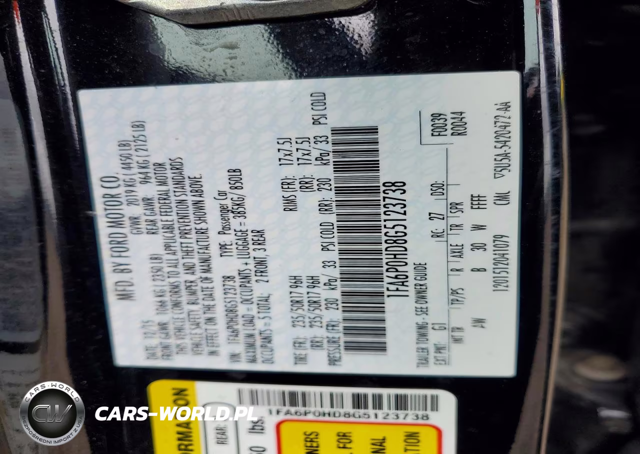 2016 Ford Fusion Se VIN:1FA6P0HD8G5123738 - 13