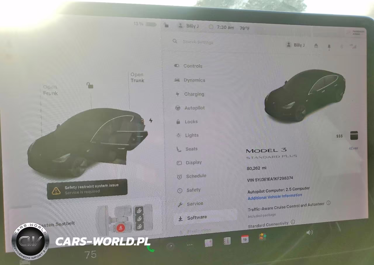 2019 Tesla Model 3 VIN:5YJ3E1EA1KF298374 - 9