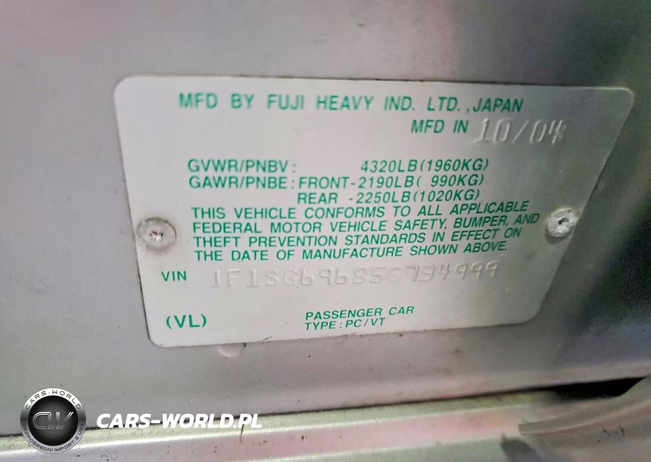 2005 Subaru Forester 2.5Xt VIN:JF1SG69685G734999 - 12
