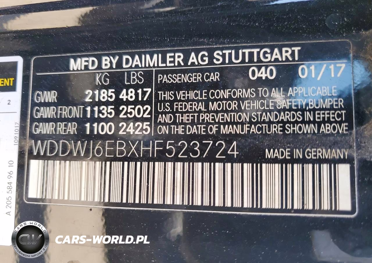 2017 Mercedes-Benz C43 VIN:WDDWJ6EBXHF523724 - 12