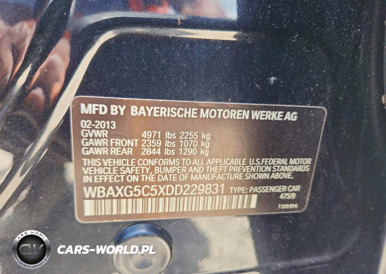 2013 BMW 528 I VIN:WBAXG5C5XDD229831 - 12