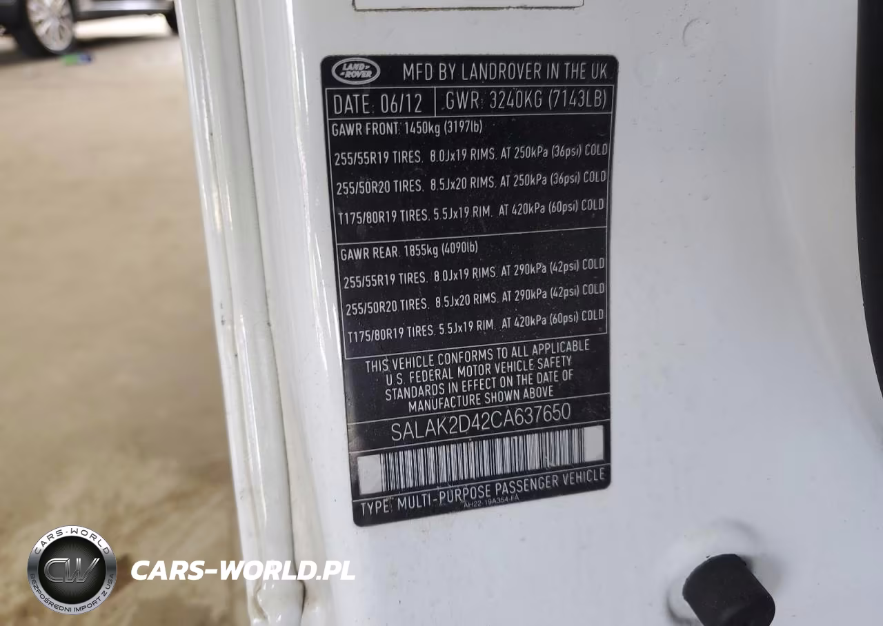 2012 Land Rover Lr4 Hse Luxury VIN:SALAK2D42CA637650 - 13