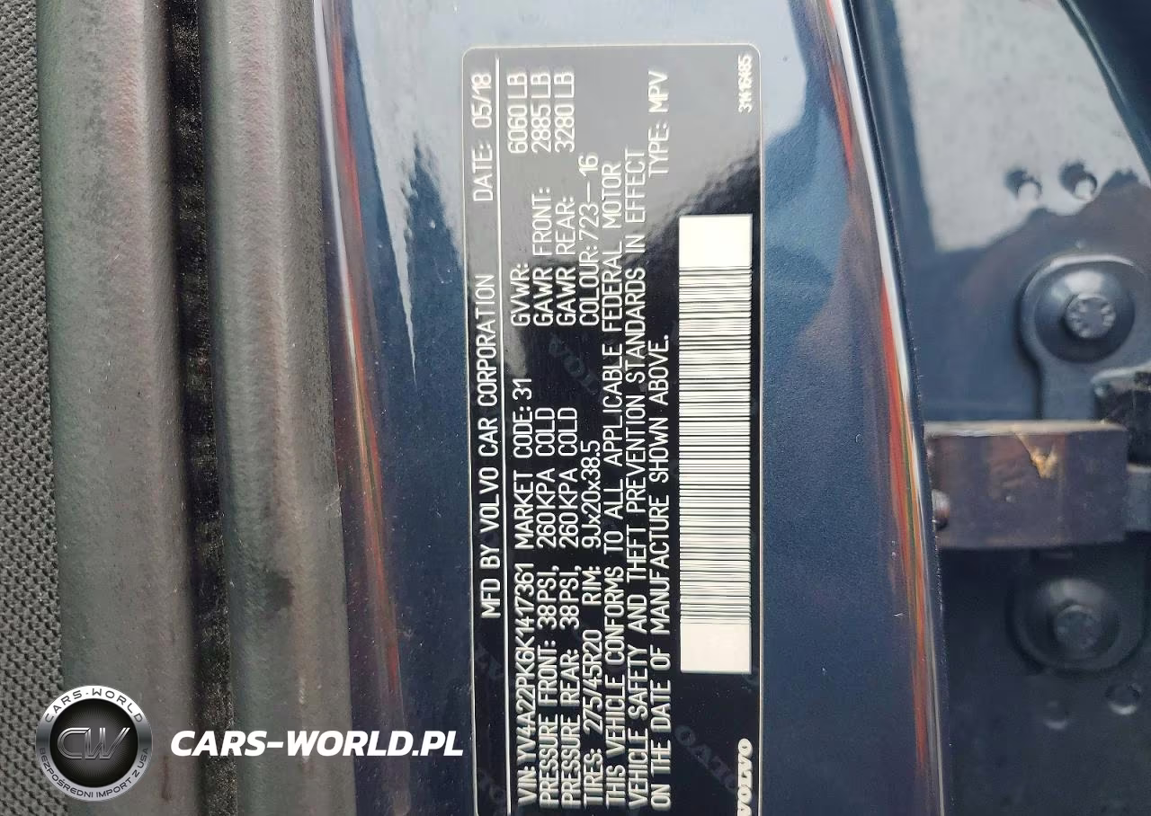 2019 Volvo Xc90 T6 Momentum VIN:YV4A22PK6K1417361 - 13