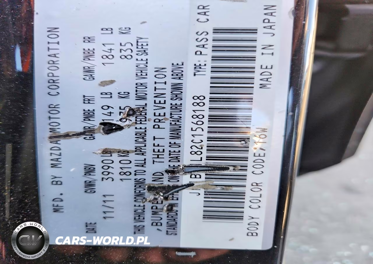 2012 Mazda 3 I VIN:JM1BL1L82C1568188 - 12