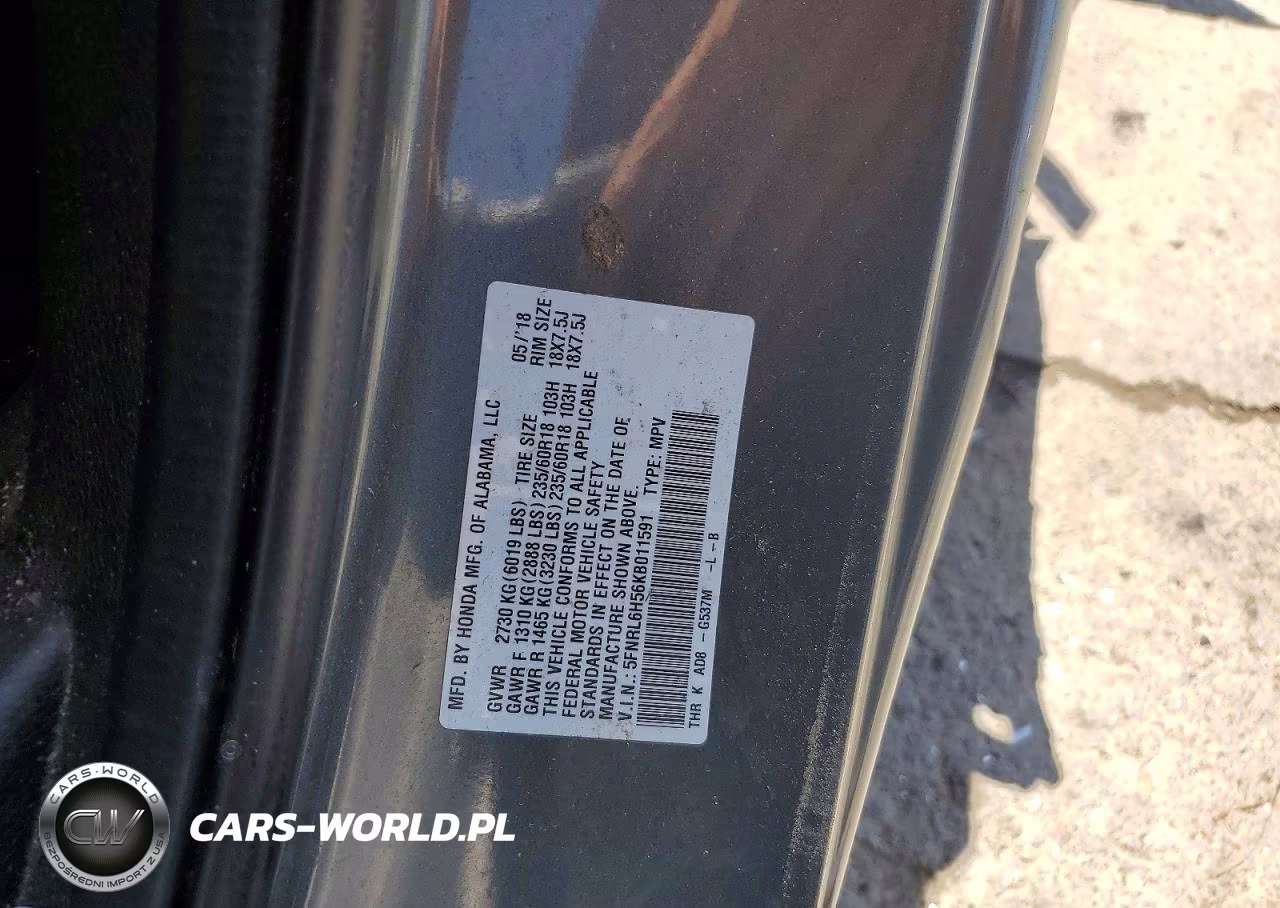 2019 Honda Odyssey Ex VIN:5FNRL6H56KB011591 - 13