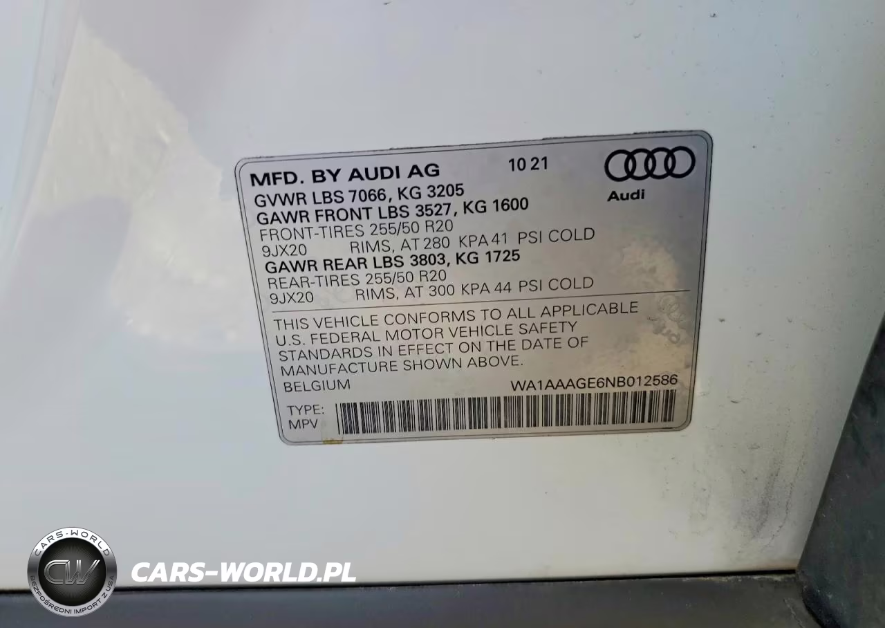 2022 Audi E-Tron Premium VIN:WA1AAAGE6NB012586 - 13
