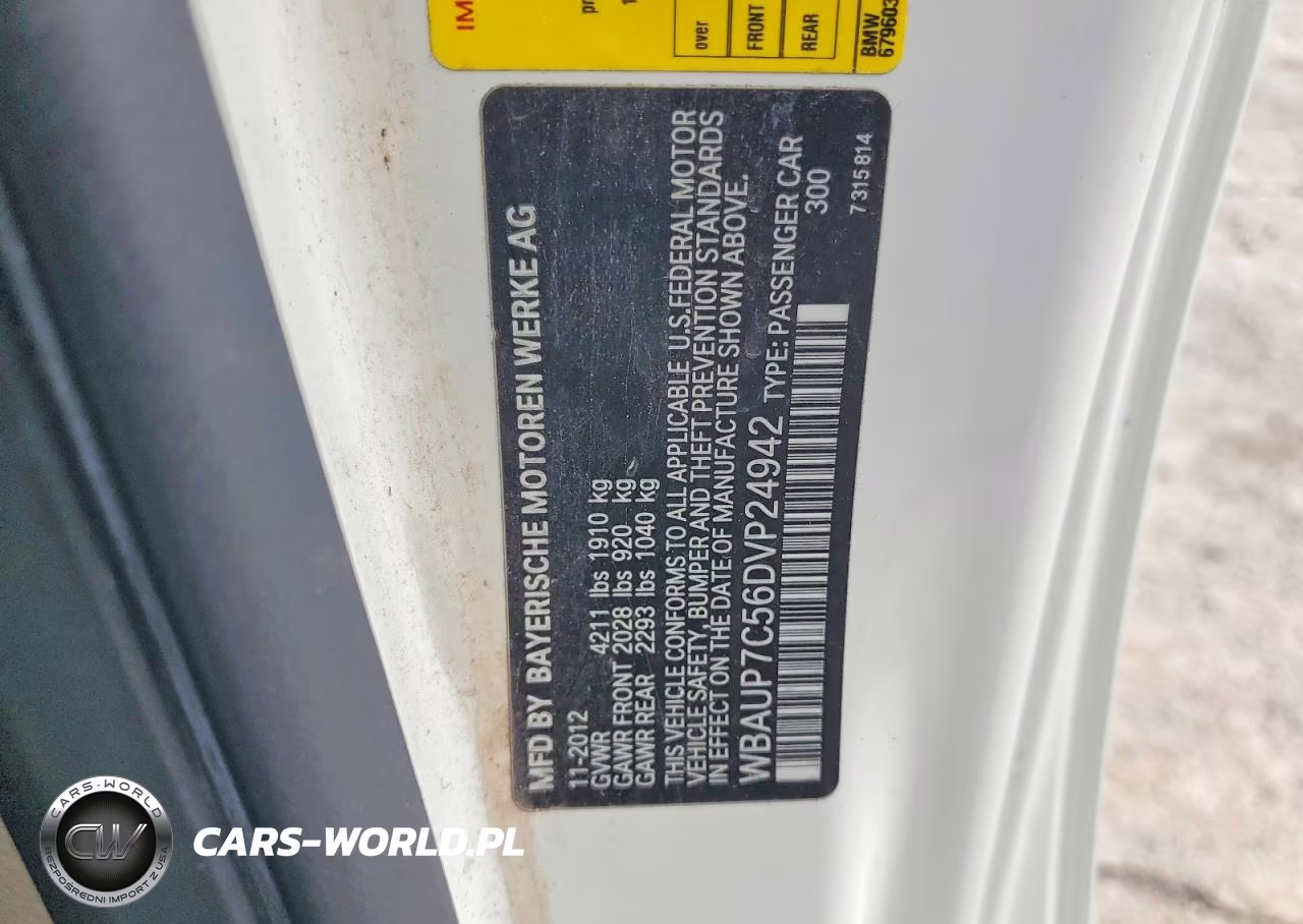 2013 BMW 128 I VIN:WBAUP7C56DVP24942 - 12