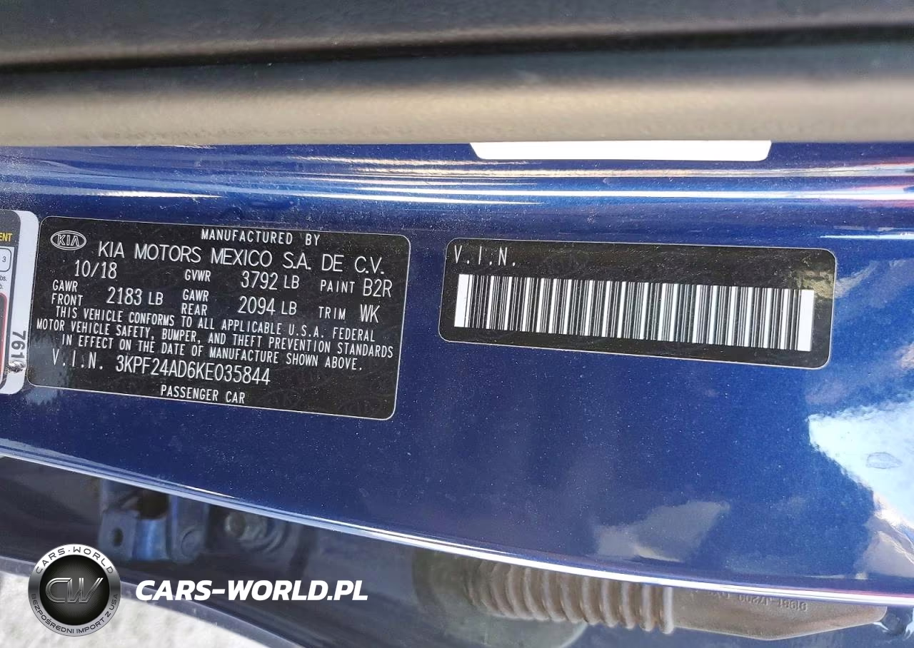 2019 Kia Forte Lxs VIN:3KPF24AD6KE035844 - 12