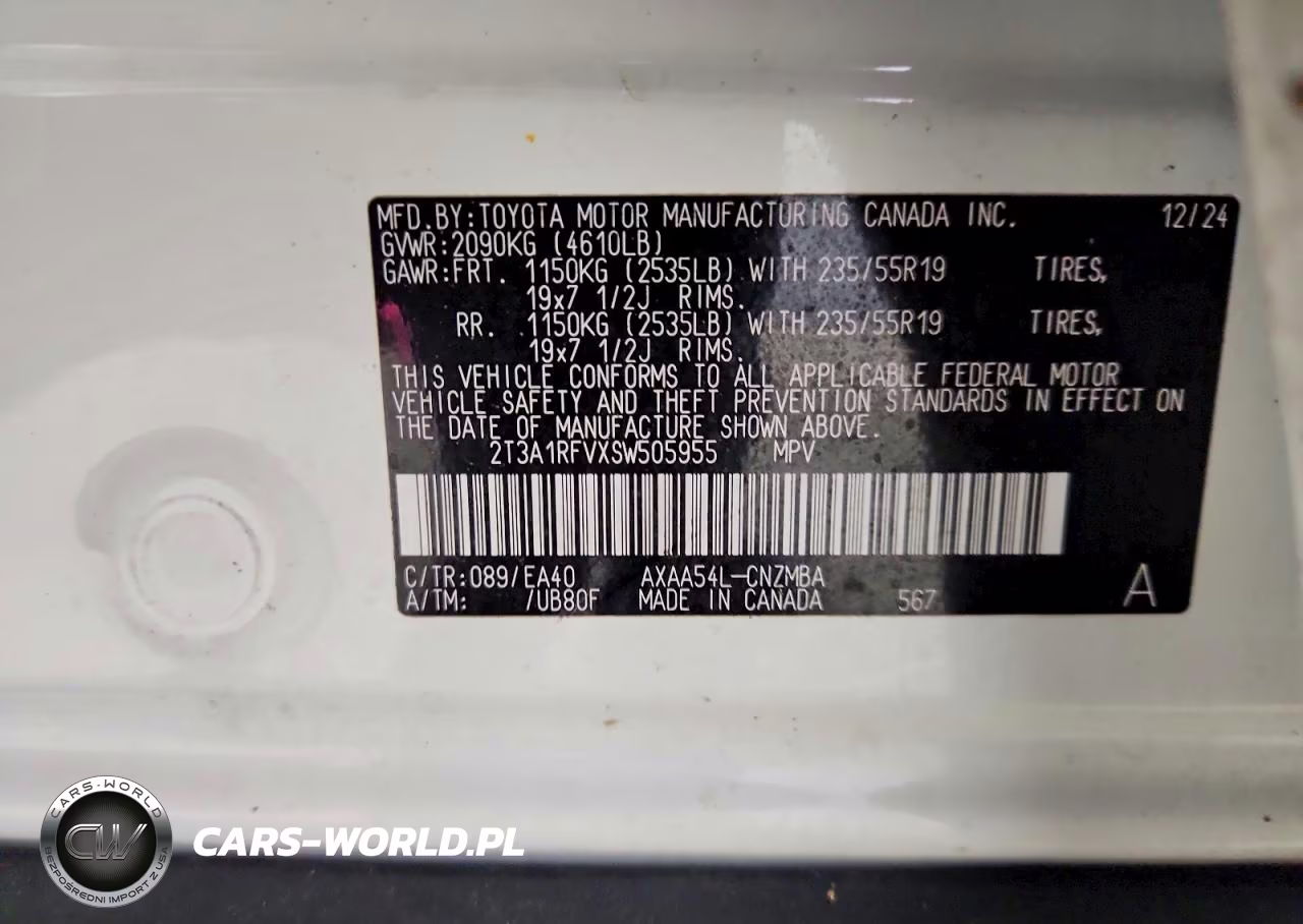 2025 Toyota Rav4 Xle Premium VIN:2T3A1RFVXSW505955 - 13