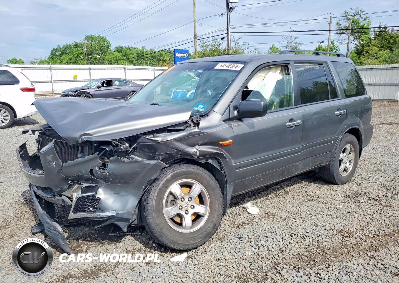 2007 Honda Pilot Exl VIN:2HKYF18747H528548 - 1