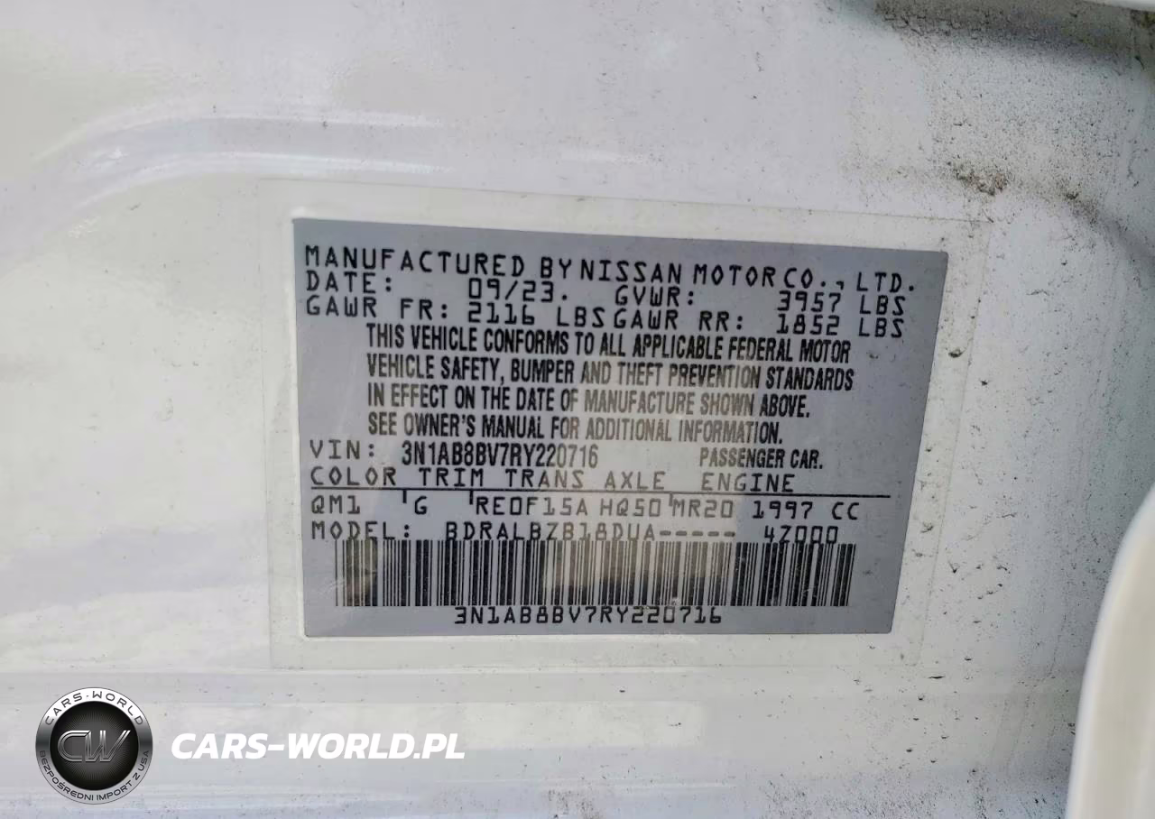 2024 Nissan Sentra S VIN:3N1AB8BV7RY220716 - 12