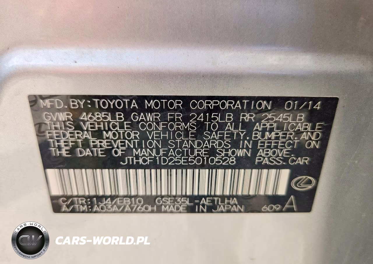 2014 Lexus Is 250 VIN:JTHCF1D25E5010528 - 12