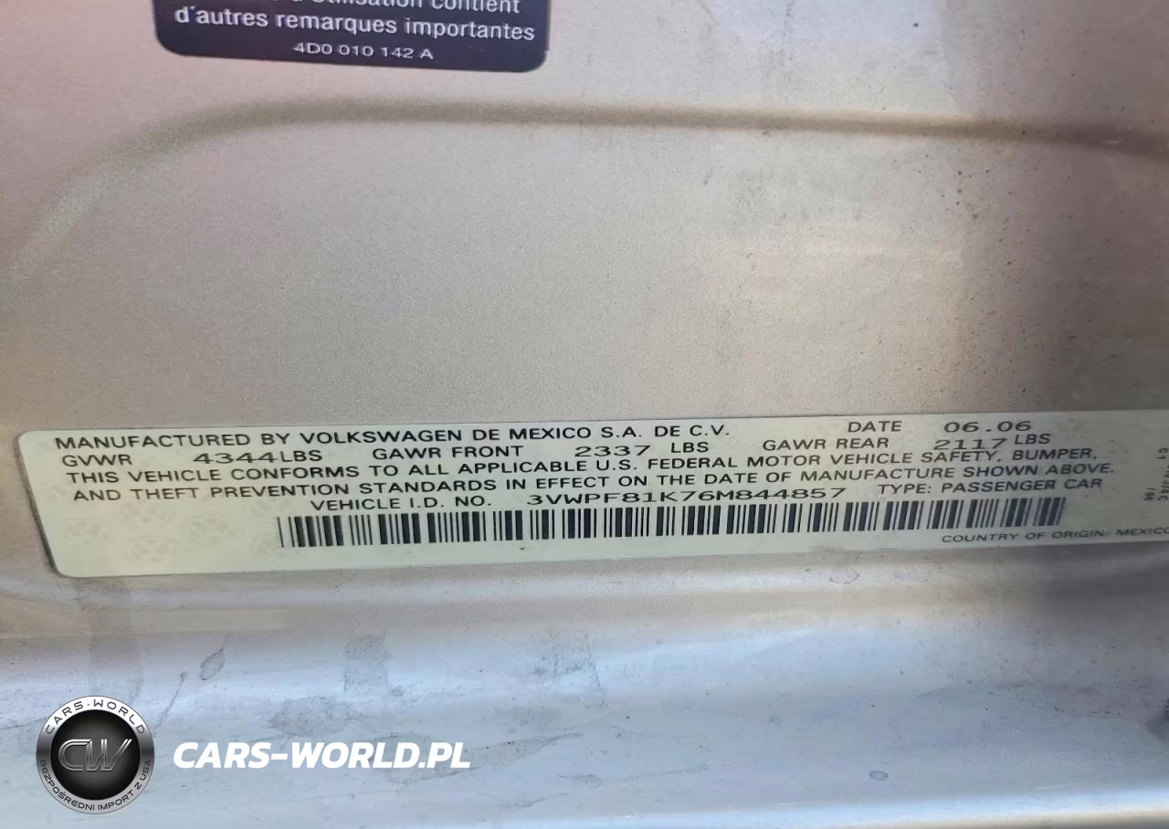 2006 Volkswagen Jetta Value VIN:3VWPF81K76M844857 - 13