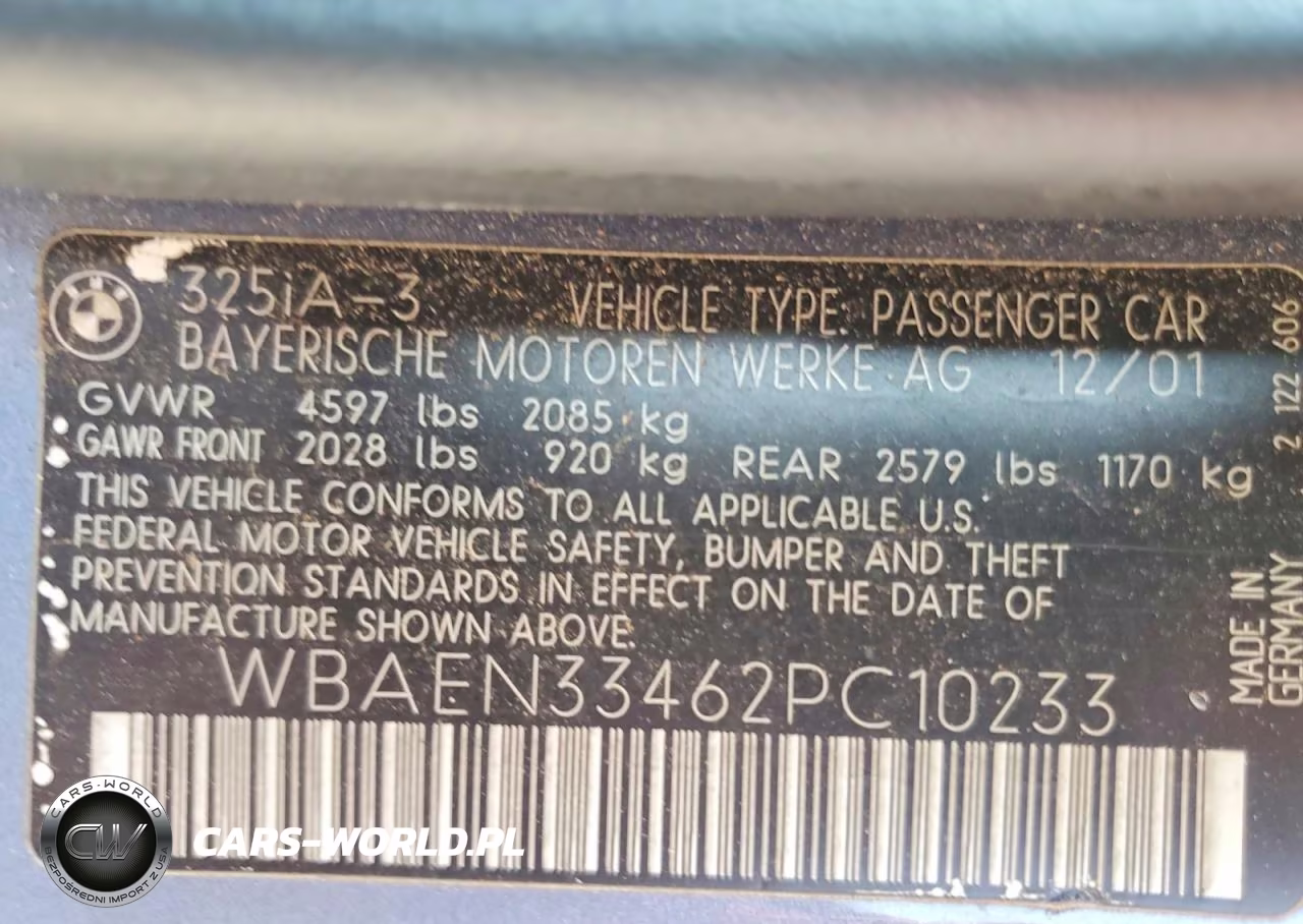 2002 BMW 325 It VIN:WBAEN33462PC10233 - 12