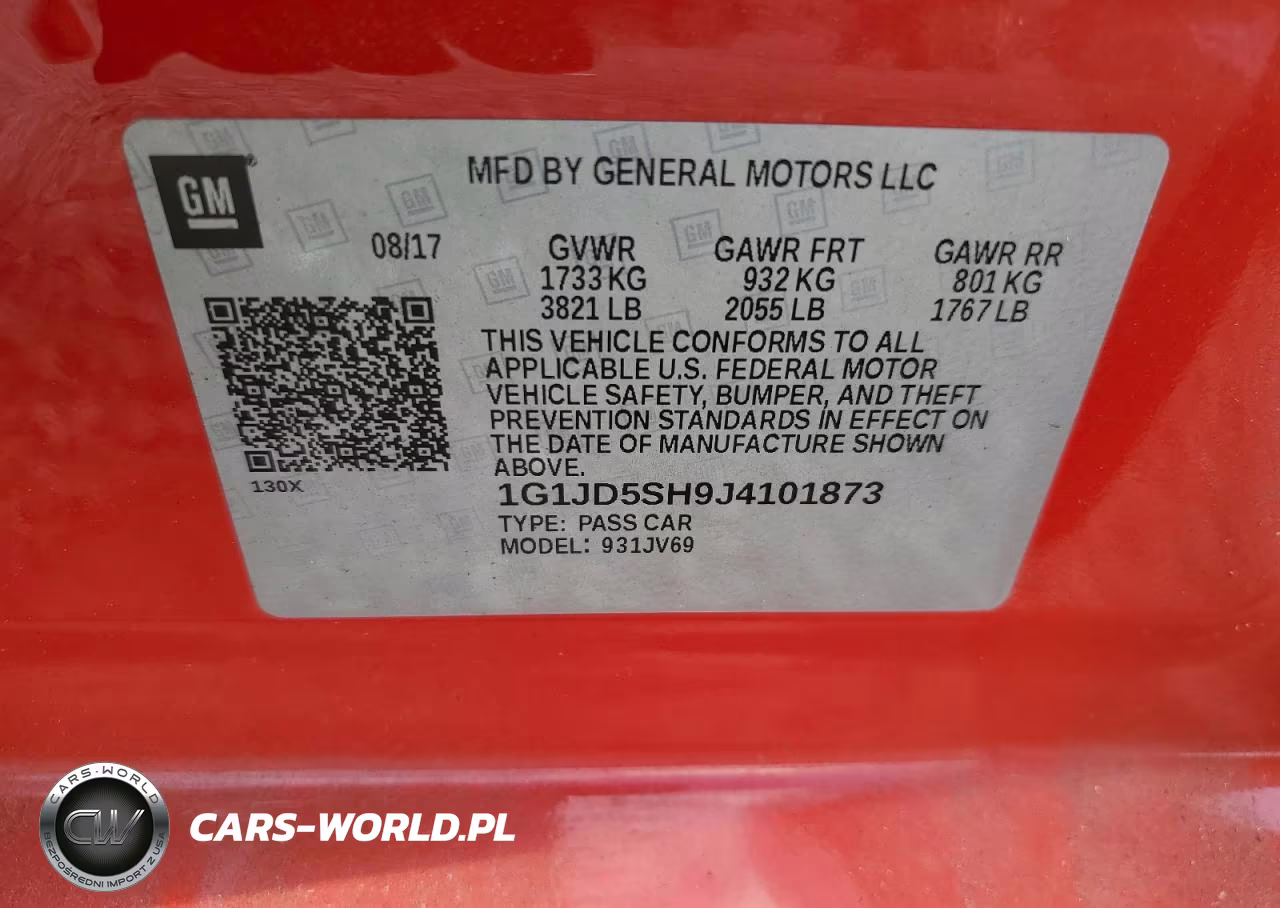 2018 Chevrolet Sonic Lt VIN:1G1JD5SH9J4101873 - 12