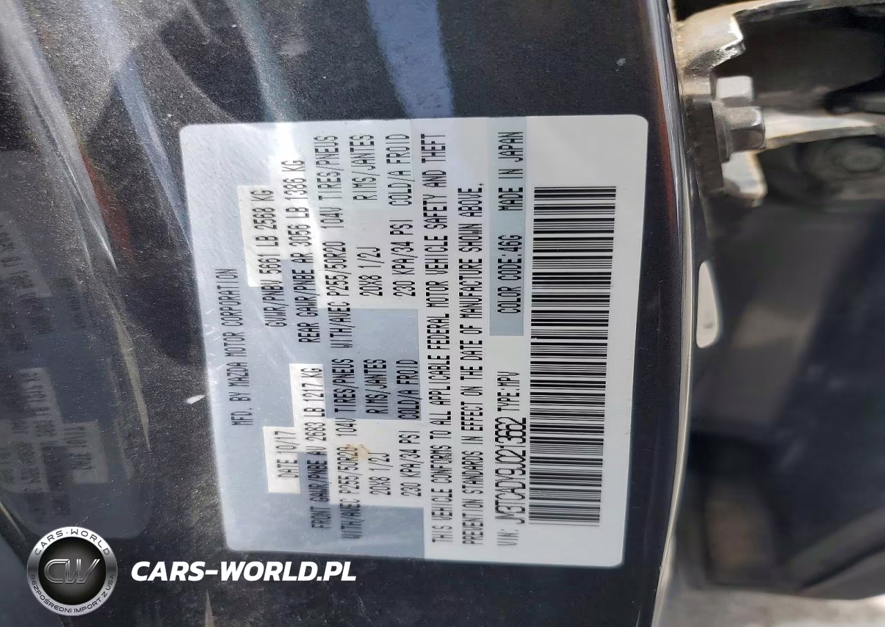 2018 Mazda Cx-9 Grand Touring VIN:JM3TCADY9J0213662 - 13