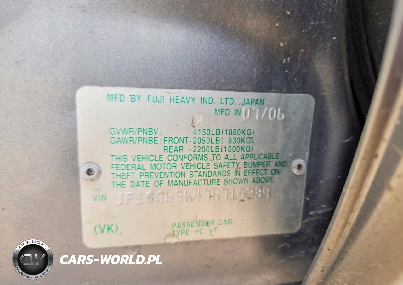2007 Subaru Forester 2.5X VIN:JF1SG63647H719339 - 13