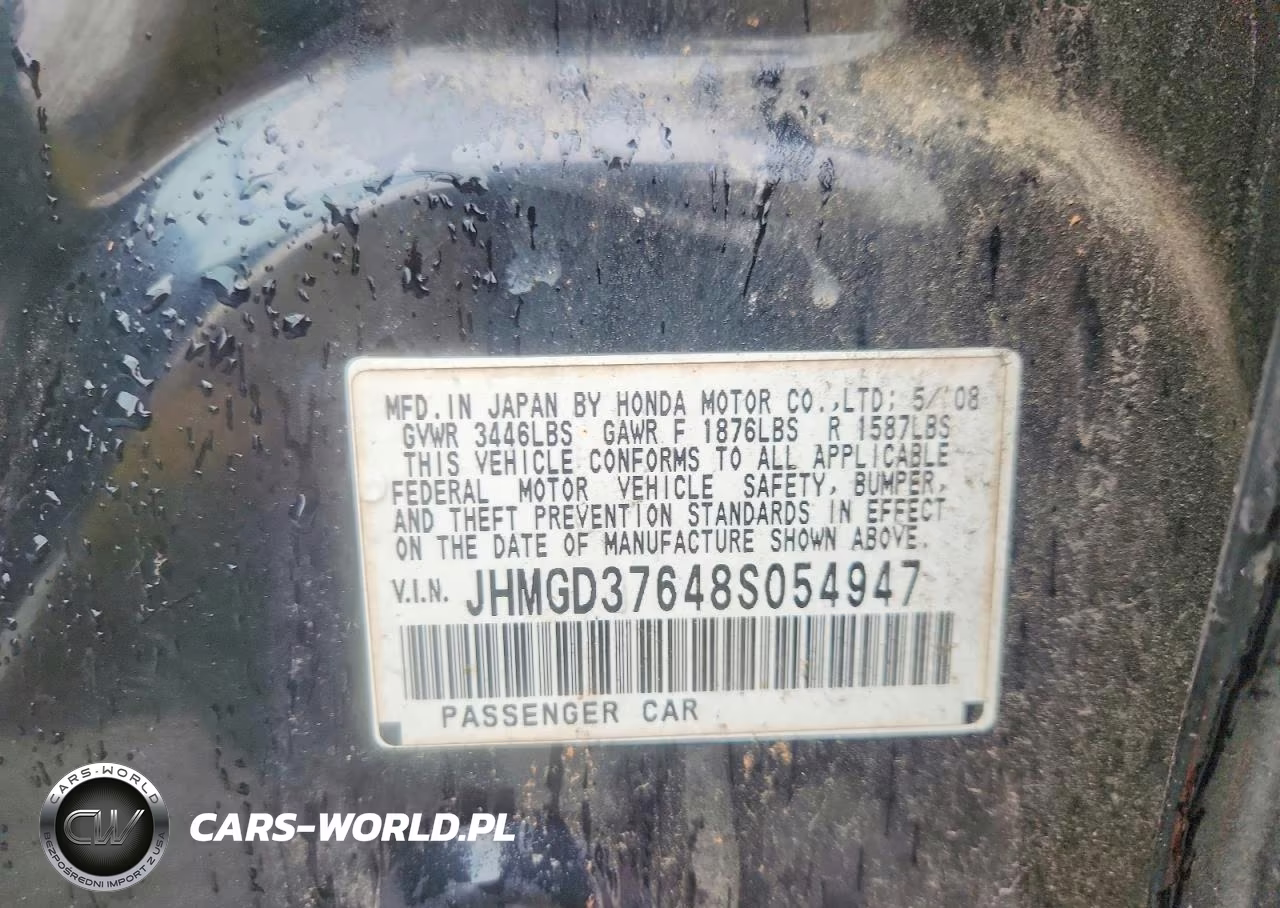 2008 Honda Fit Sport VIN:JHMGD37648S054947 - 12