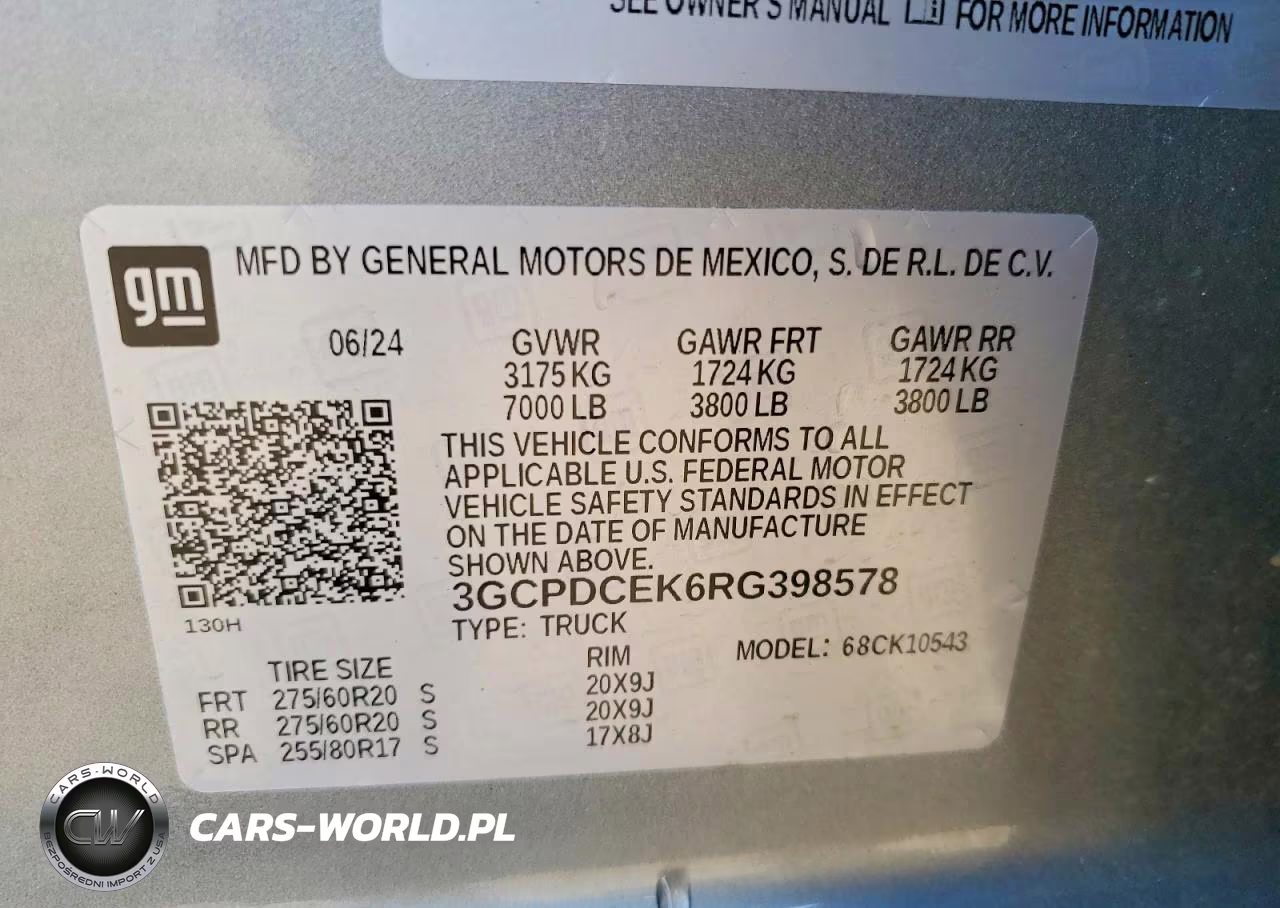 2024 Chevrolet Silverado K1500 Trail Boss Custom VIN:3GCPDCEK6RG398578 - 12