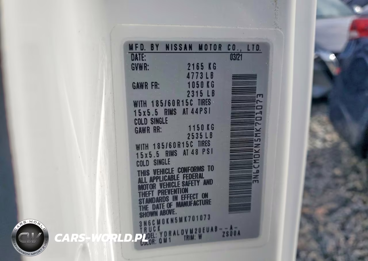 2021 Nissan Nv200 Delivery Van VIN:3N6CM0KN5MK701073 - 14