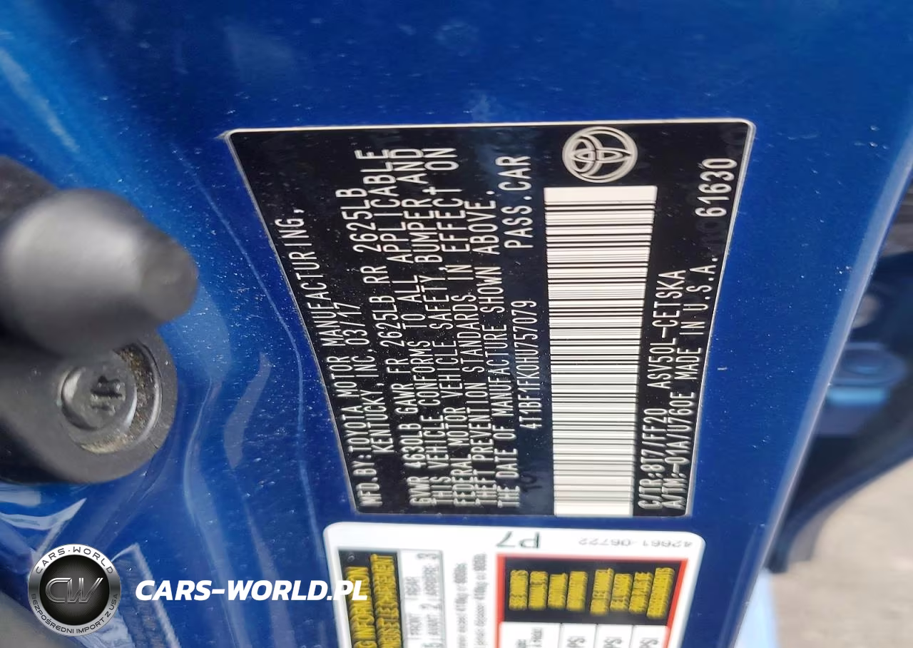 2017 Toyota Camry Se VIN:4T1BF1FK0HU757079 - 12