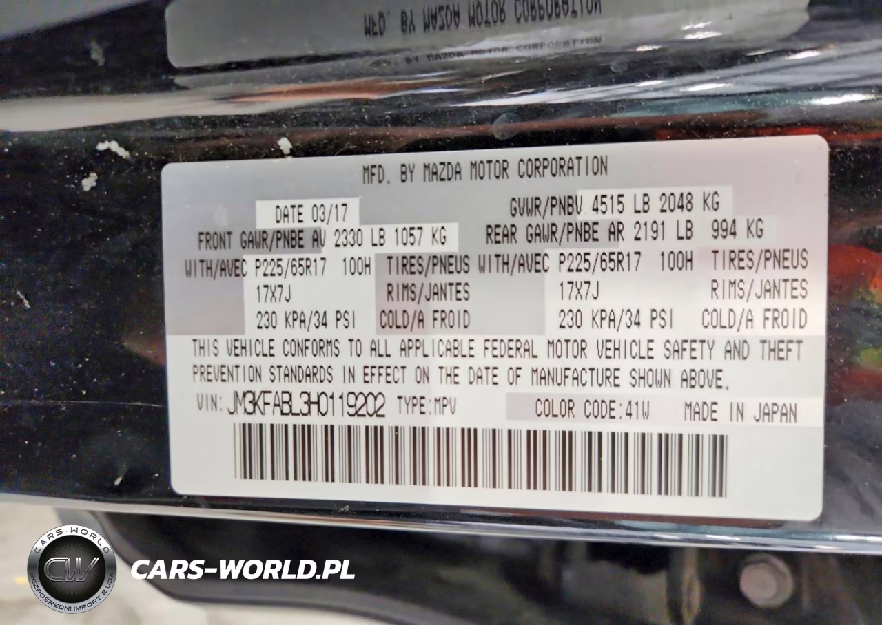 2017 Mazda Cx-5 Sport VIN:JM3KFABL3H0119202 - 14