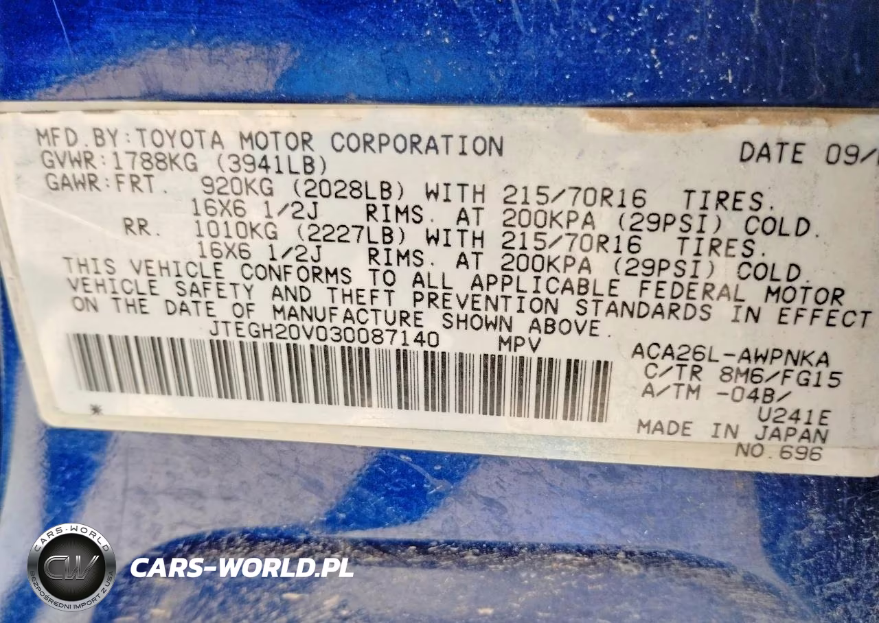 2003 Toyota Rav4 Base VIN:JTEGH20V030087140 - 10