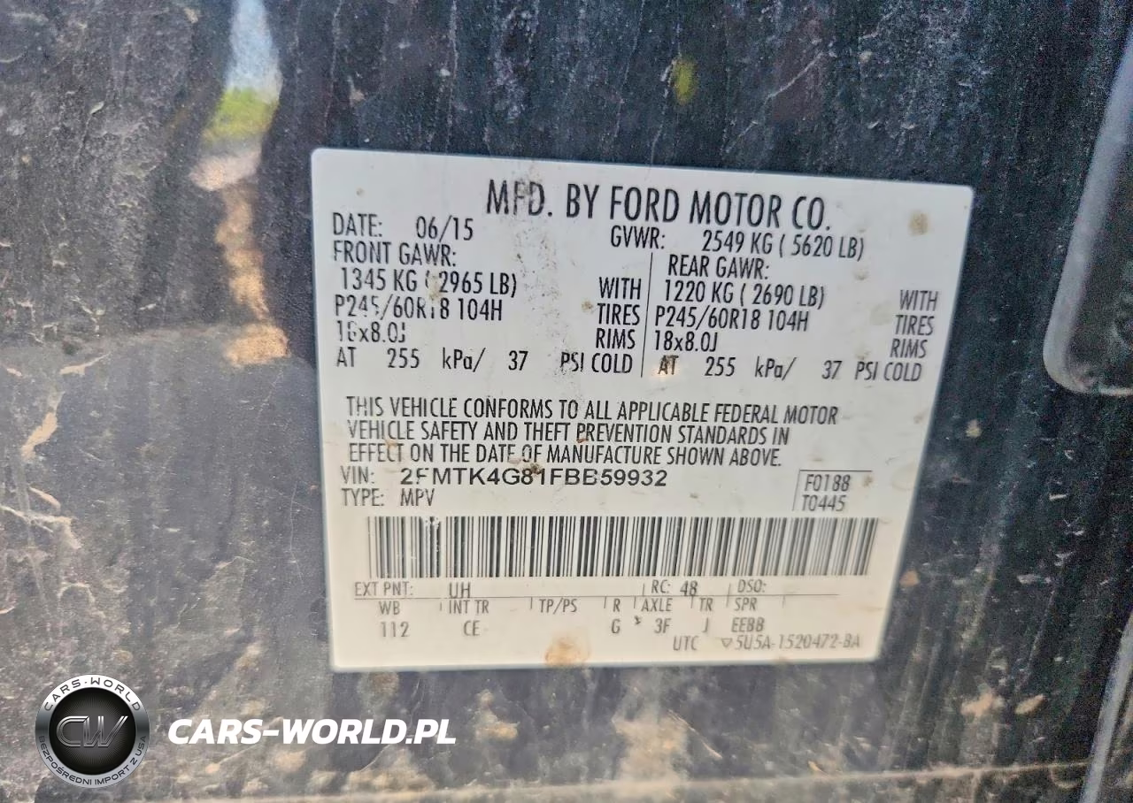 2015 Ford Edge Se VIN:2FMTK4G81FBB59932 - 13