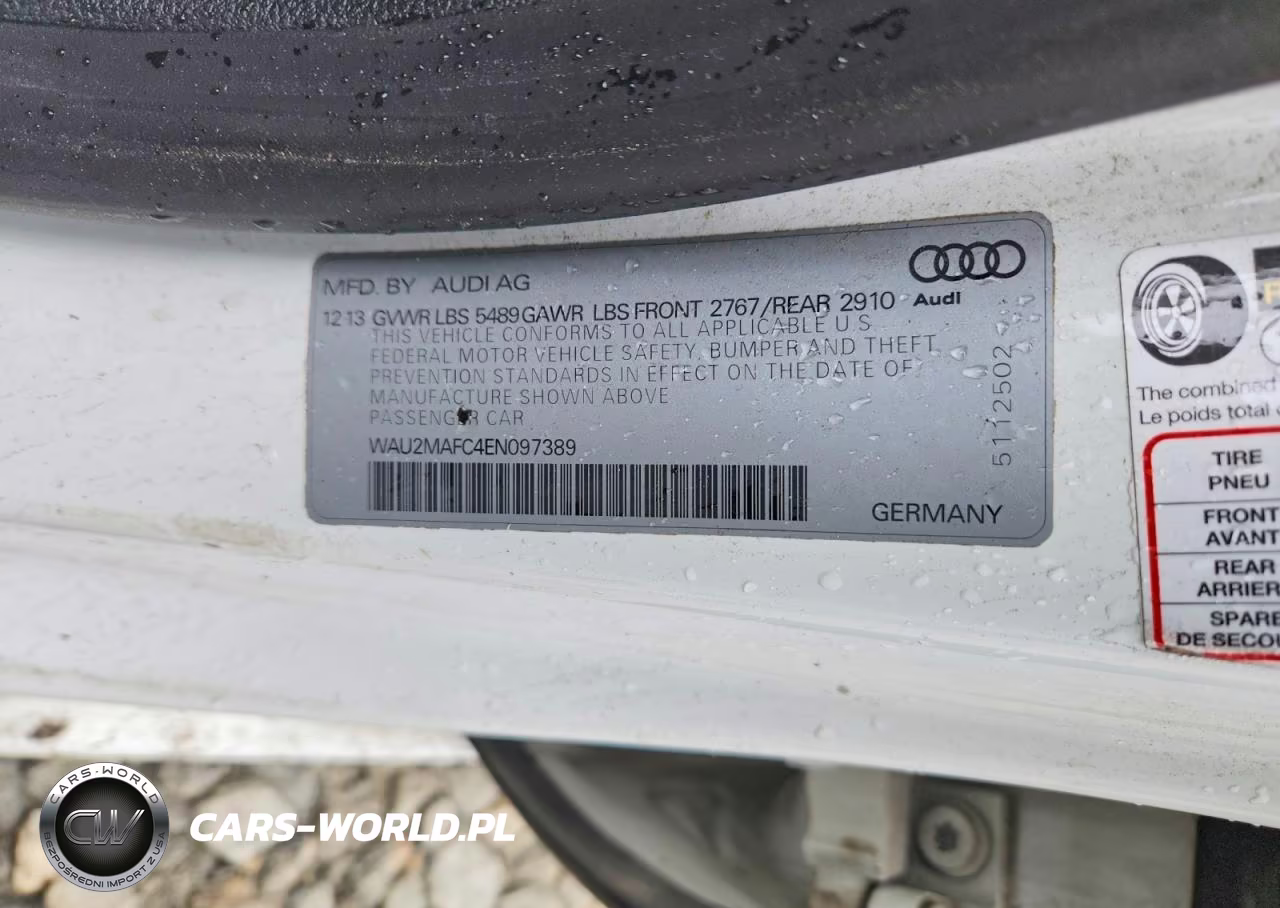 2014 Audi A7 Prestige VIN:WAU2MAFC4EN097389 - 12