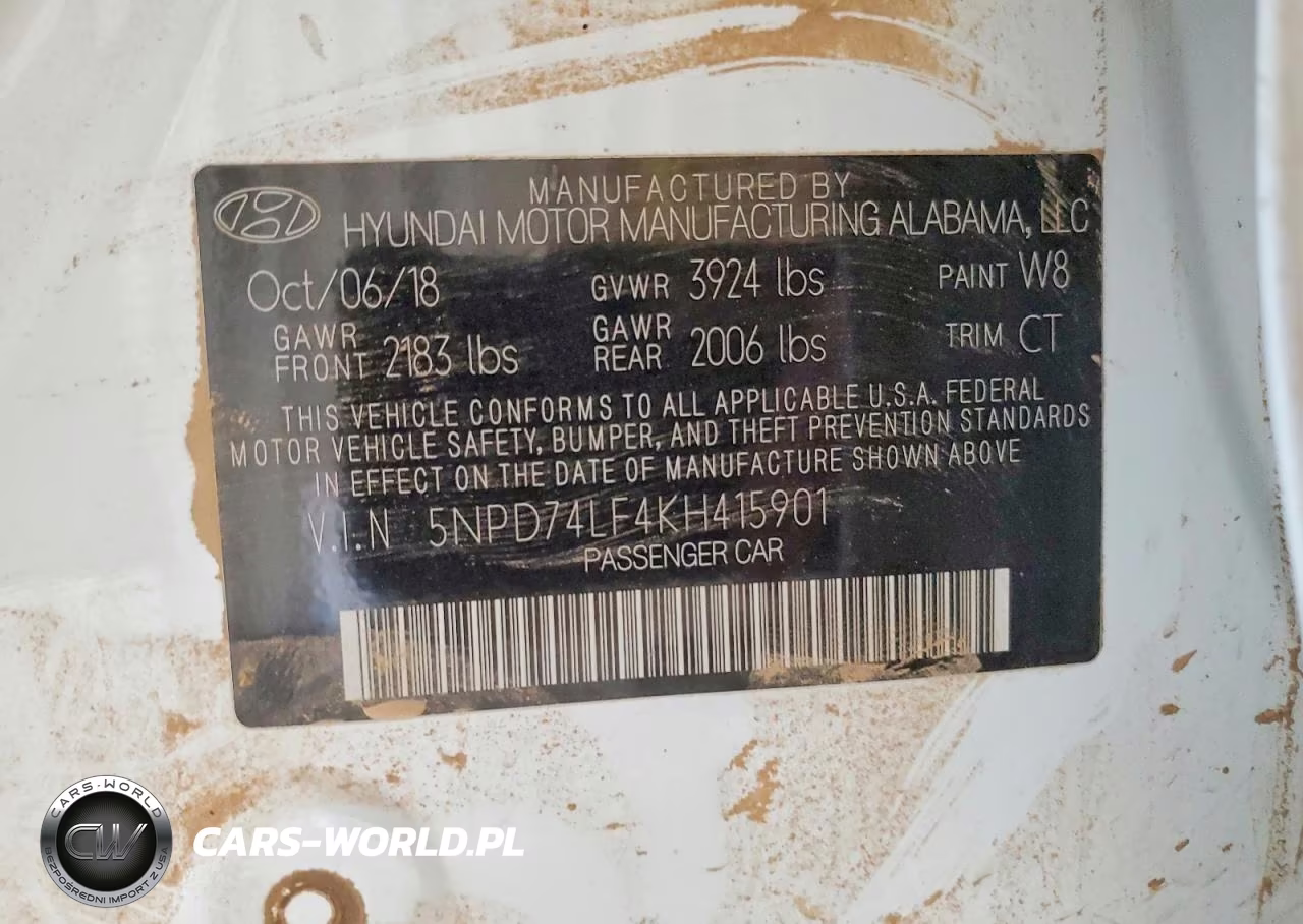 2019 Hyundai Elantra Se VIN:5NPD74LF4KH415901 - 13