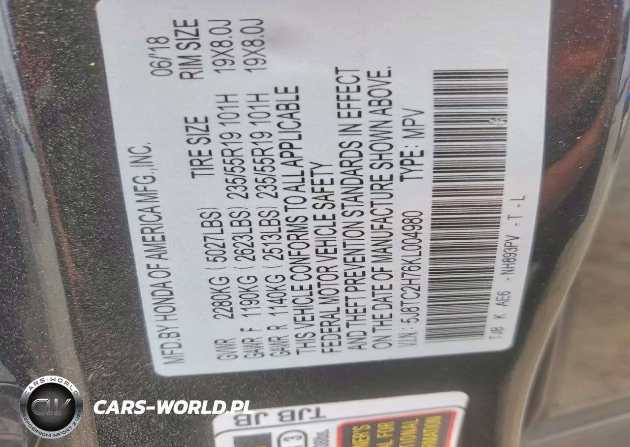 2019 Acura Rdx Advance VIN:5J8TC2H76KL004980 - 14