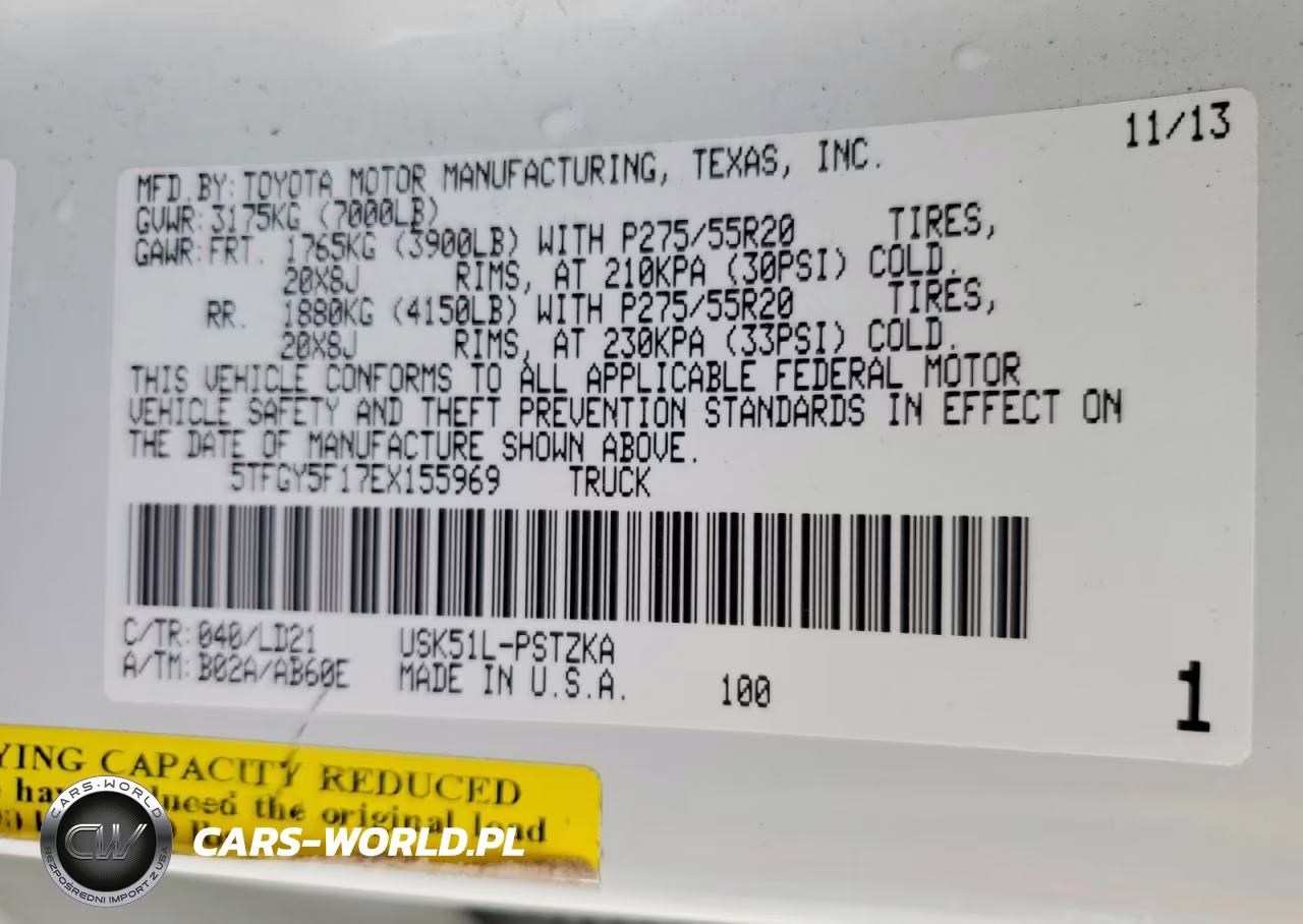 2014 Toyota Tundra 1794 Edition VIN:5TFGY5F17EX155969 - 12