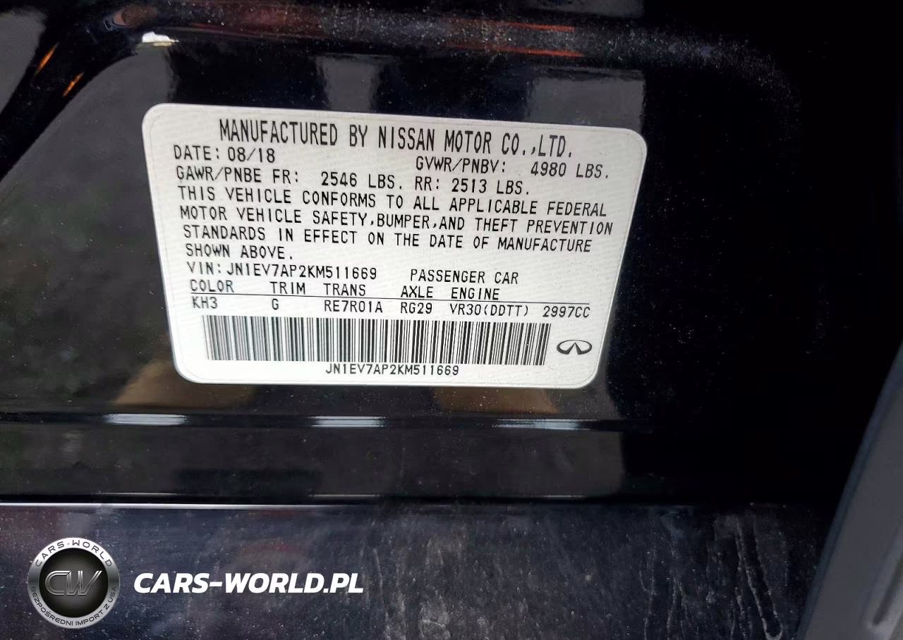 2019 Infiniti Q50 3.0T Luxe VIN:JN1EV7AP2KM511669 - 13