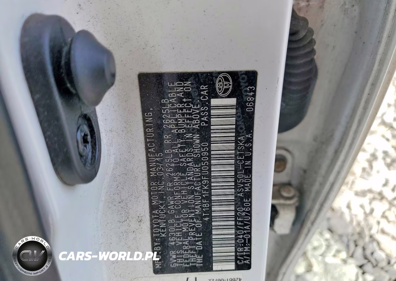 2015 Toyota Camry Se VIN:4T1BF1FK9FU050950 - 12