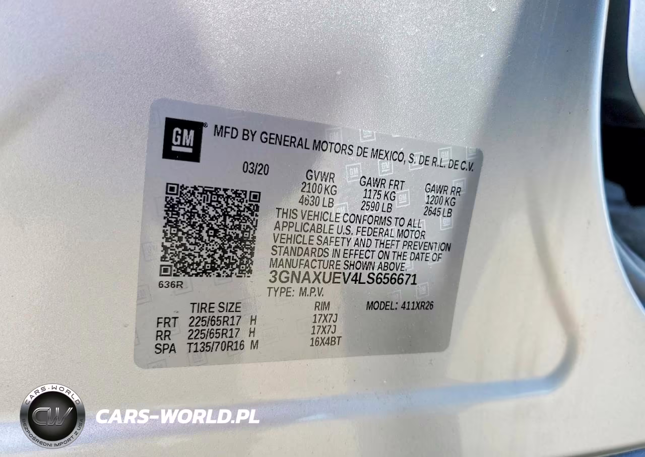2020 Chevrolet Equinox Lt VIN:3GNAXUEV4LS656671 - 13