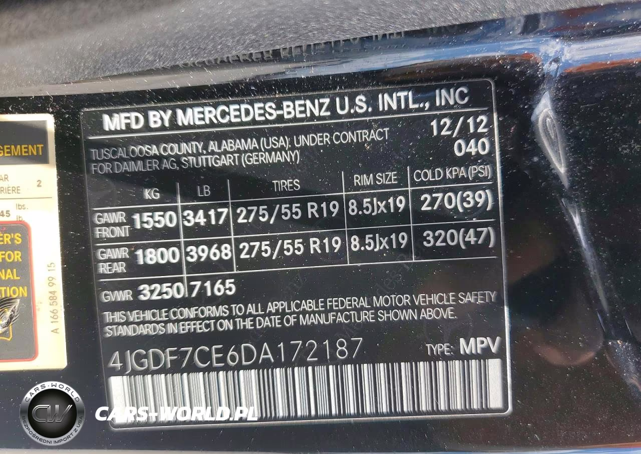 2013 Mercedes-Benz Gl 450 4Matic VIN:4JGDF7CE6DA172187 - 13