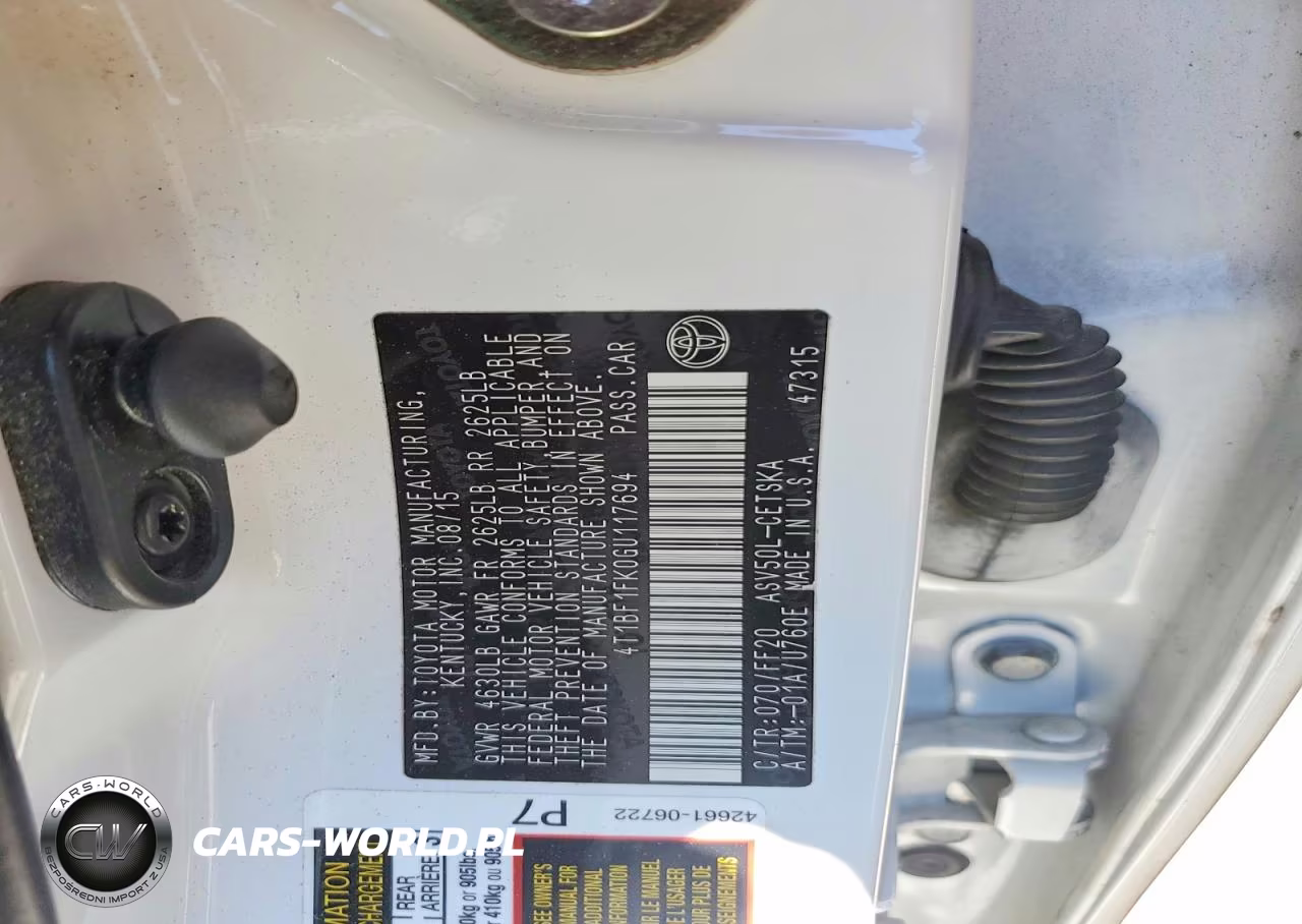 2016 Toyota Camry Se VIN:4T1BF1FK0GU117694 - 12