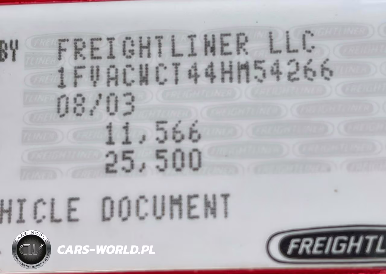 2004 Freightliner M2 Trucks VIN:1FVACWCT44HM54266 - 10
