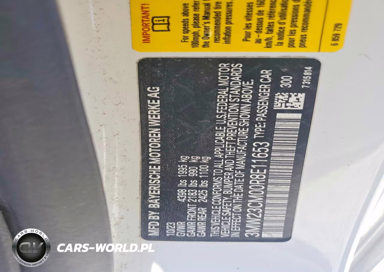 2024 BMW 230I VIN:3MW23CM00R8E11653 - 12